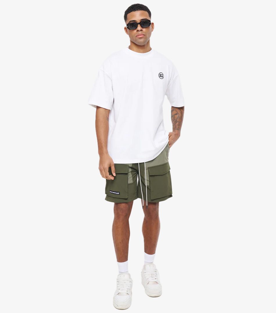 The Couture Club Panelled Cargo Shorts